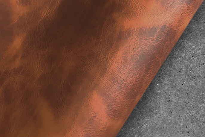 Badalassi Carlo Waxy Cognac leather swatch