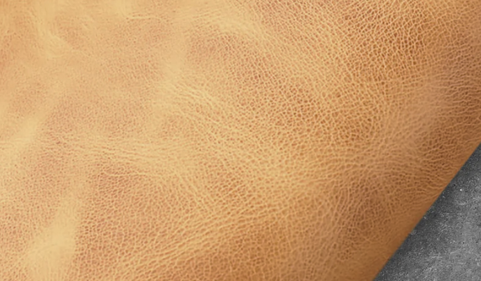 Badalassi Carlo Waxy Natural tan leather swatch