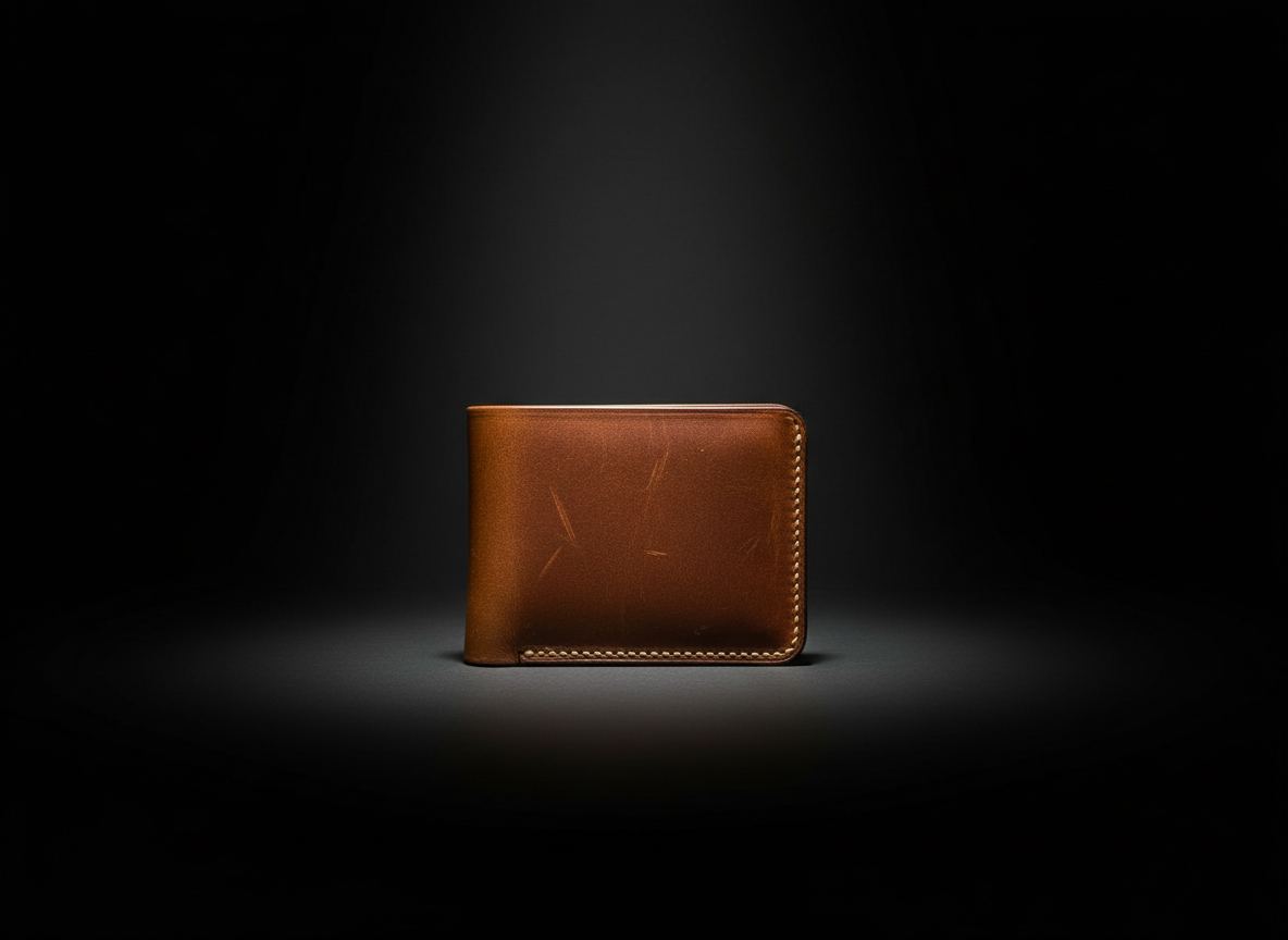 The Essential Bifold side profile showing slim fold