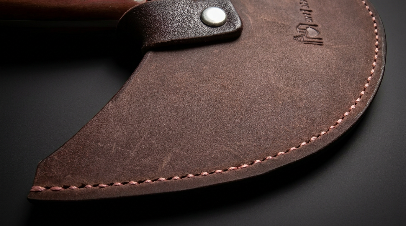Custom leather sheath for Skiving Knife