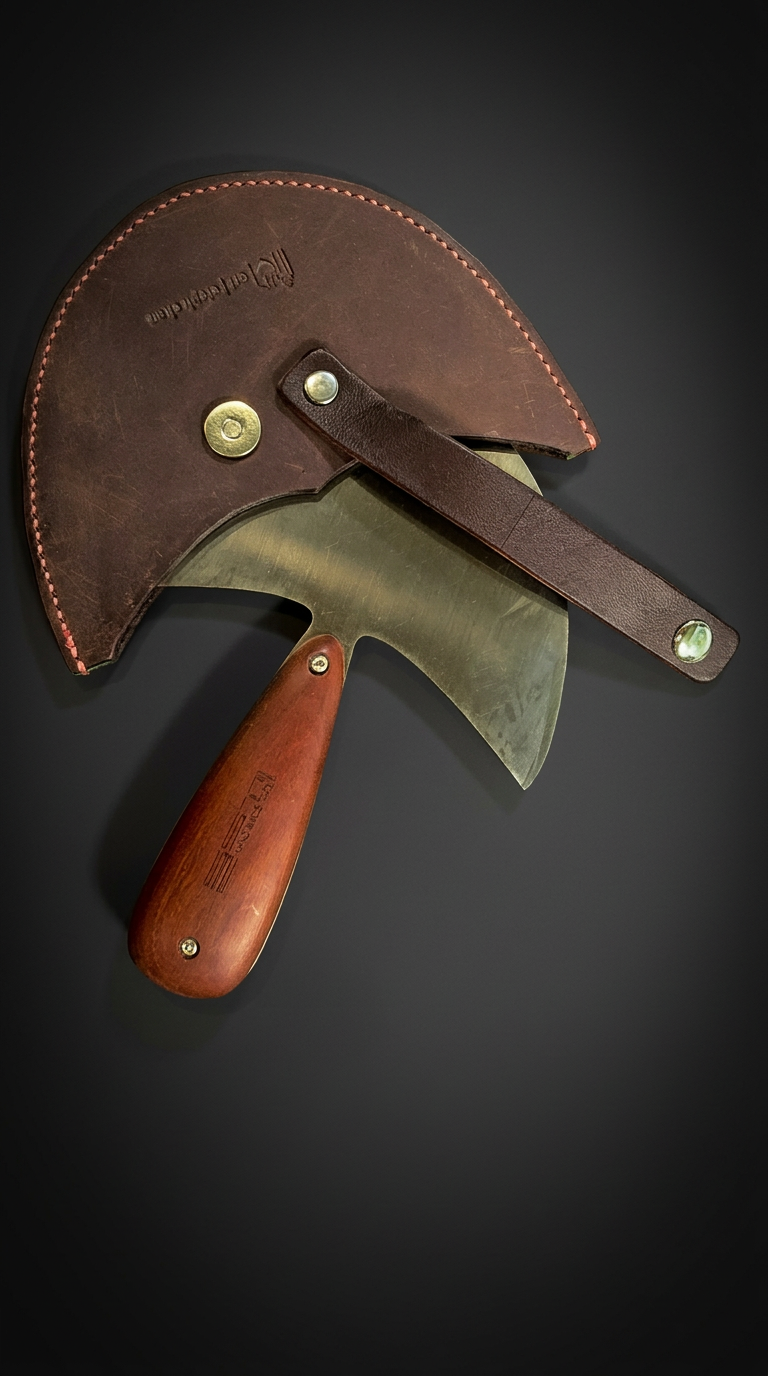Custom leather sheath for Head Knife