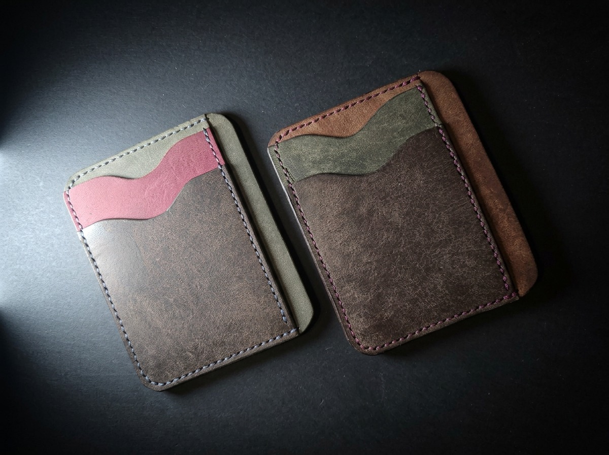 Two Portrait Card Holders side by side showing back card slot detail